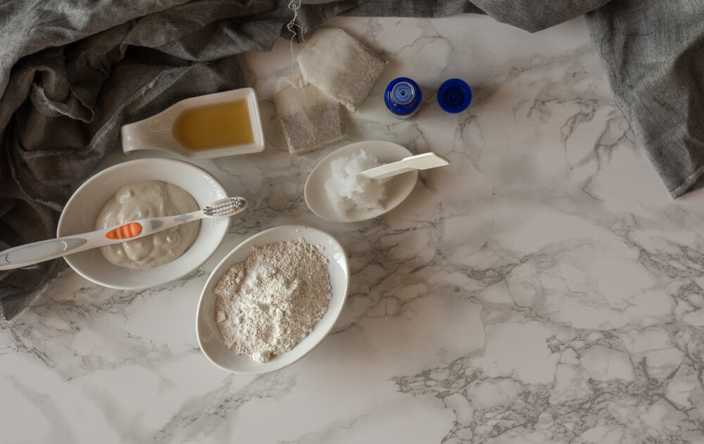 Natural Homemade Toothpaste With Calcium Powder